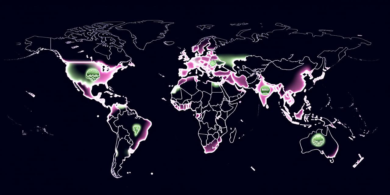 Global map showing weather disruption patterns on floral trade routes